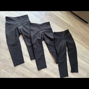 Old Navy Powersoft Black leggings 3pack bundle